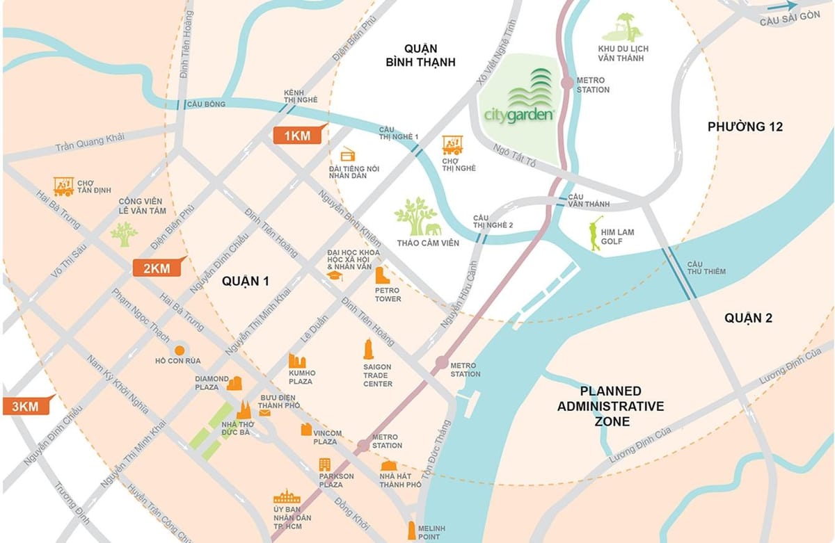 Mapa de binh thanh provincia
