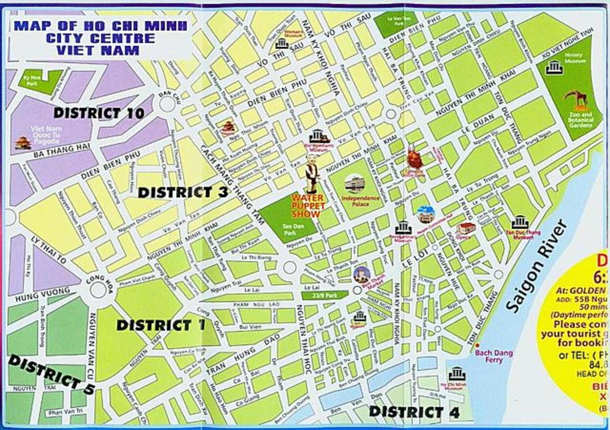 Mapa de ho chi minh city center