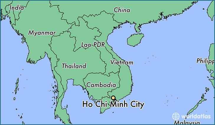 Mapa de ho chi minh city mundo