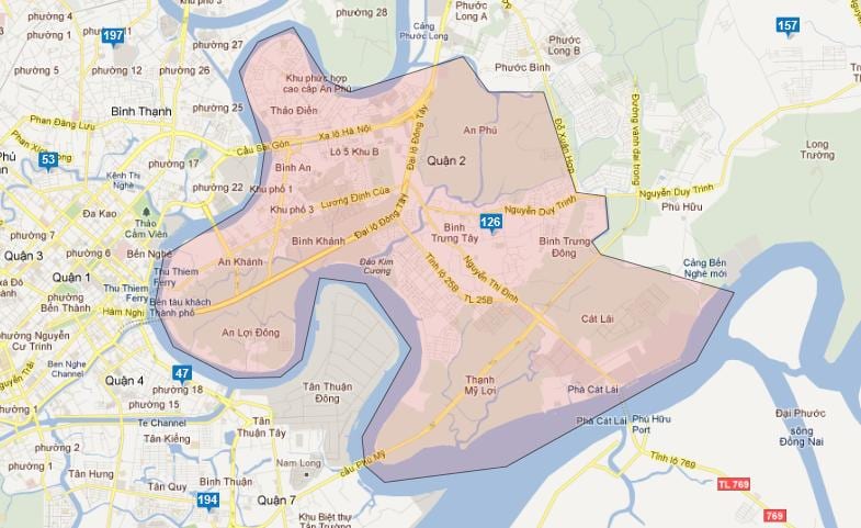 mapa de provincias, en ho chi minh