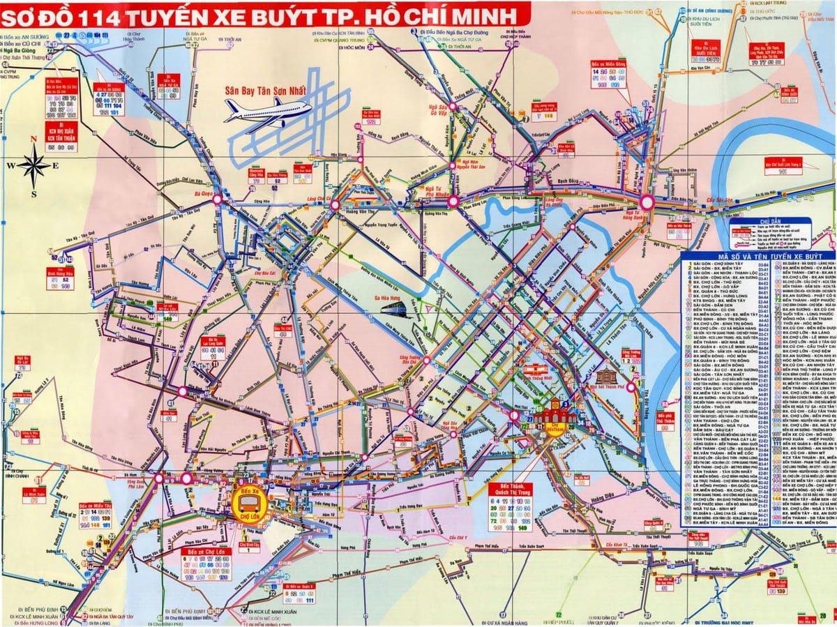 saigon rúa mapa