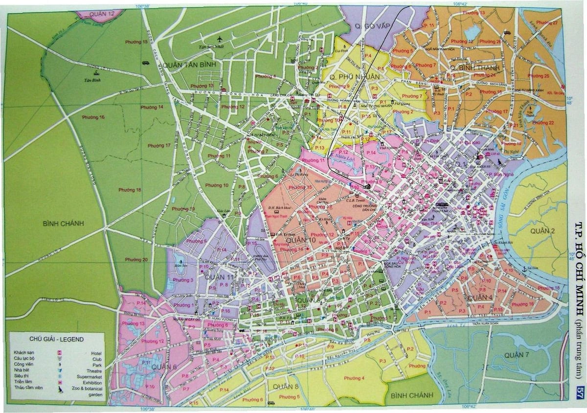 Mapa de ho chi minh rúa