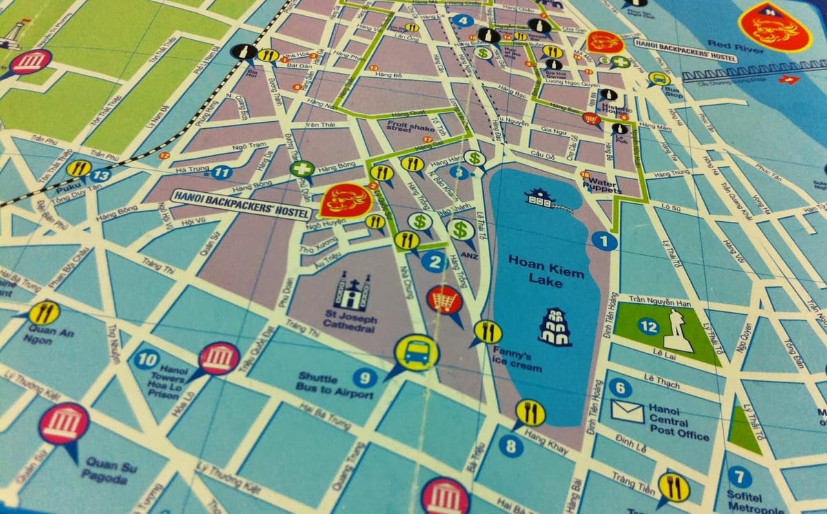 ho chi minh paseo a pé mapa