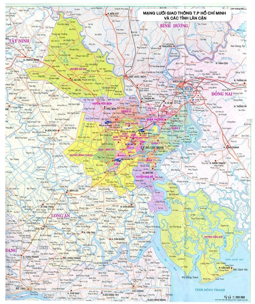 Mapa de tp ho chi minh
